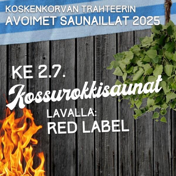 Saunalippu: KOSSUROKKISAUNAT ke 2.7.2025